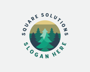 Pine Tree Forest logo design