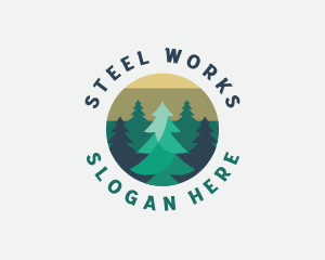 Pine Tree Forest logo design