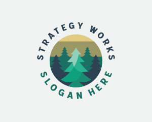 Pine Tree Forest logo design