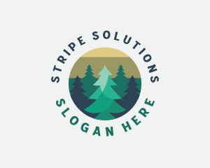 Pine Tree Forest logo design