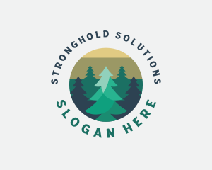 Pine Tree Forest logo design