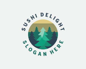 Pine Tree Forest logo design