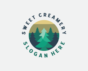 Pine Tree Forest logo design