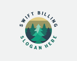 Pine Tree Forest logo design