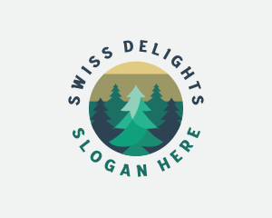 Pine Tree Forest logo design