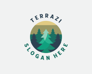 Pine Tree Forest logo design