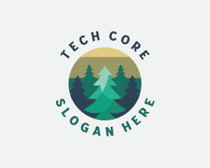 Pine Tree Forest logo design