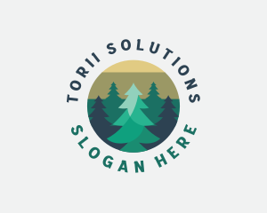 Pine Tree Forest logo design