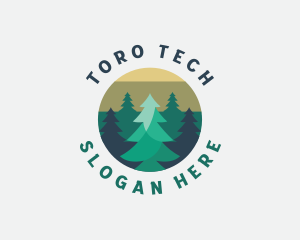 Pine Tree Forest logo design