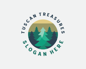 Pine Tree Forest logo design