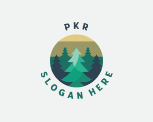 Pine Tree Forest logo design