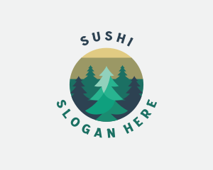 Pine Tree Forest logo design