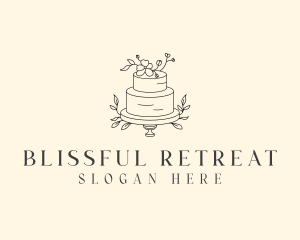 Food Blog - Wedding Floral Cake logo design