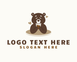 Coffee - Coffee Bear Latte logo design