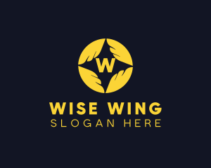 Star Bird Wings logo design