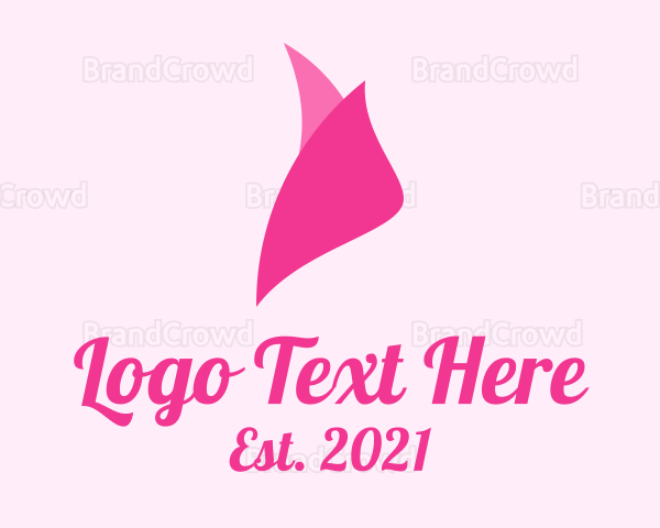 Pink Rosebud Petals Logo