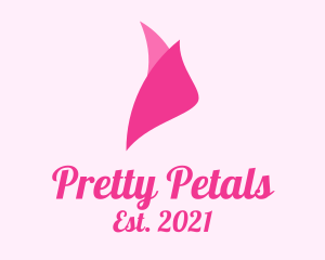 Pink Rosebud Petals logo design