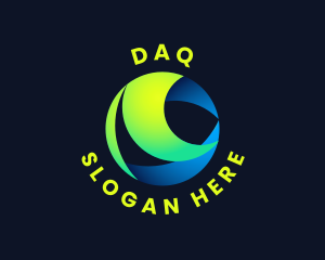 International - Digital Globe Sphere logo design