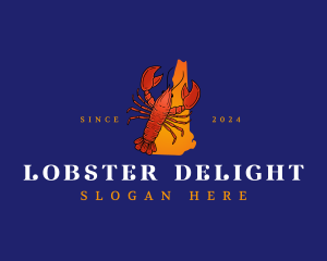 New Hampshire  Lobster logo design