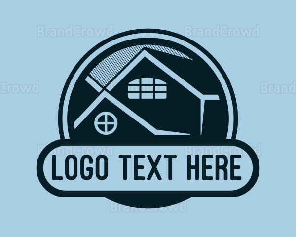 Roofing Window House Logo