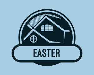 Roofing Window House Logo