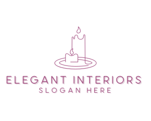 Scented Candle Decoration logo design