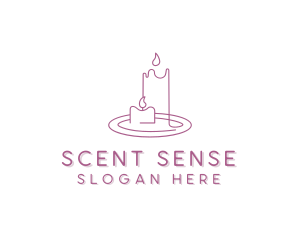 Scented Candle Decoration logo design