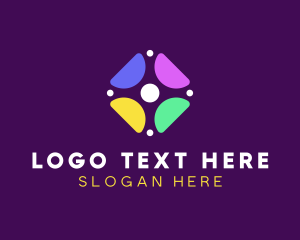 Group - Abstract Flower Business logo design