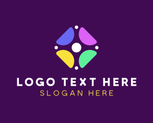 Group - Abstract Flower Business logo design