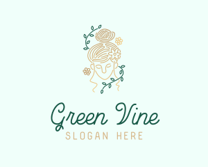 Vine - Vine Woman Beauty logo design