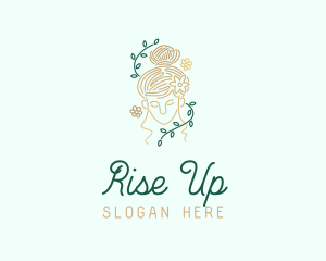 Vine Woman Beauty logo design