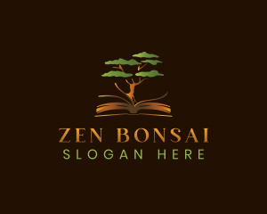 Bonsai - Tree Book Publishing logo design