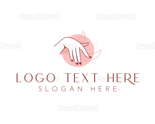 Woman Skincare Hand Logo