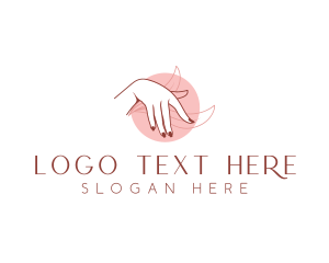 Spa - Woman Skincare Hand logo design