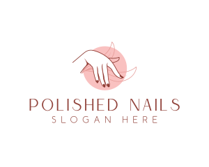 Woman Skincare Hand logo design