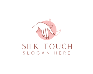 Woman Skincare Hand logo design