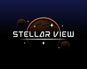 Planet Galaxy Observatory logo design