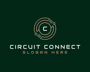 Circuit - Circuit Cyber Technology logo design