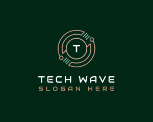 Electronic - Circuit Cyber Technology logo design