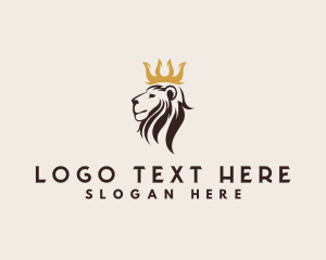 King - Royal Lion Crown logo design