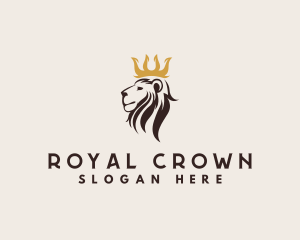 Royal Lion Crown logo design