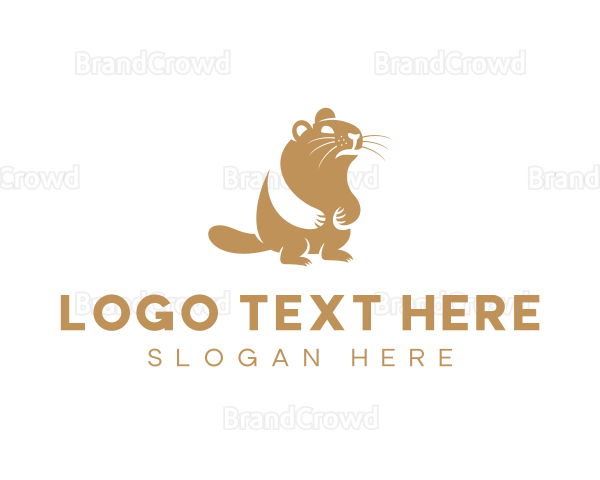 Beaver Wildlife Animal Logo