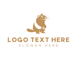 Safari - Beaver Wildlife Animal logo design