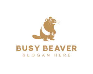 Beaver - Beaver Wildlife Animal logo design