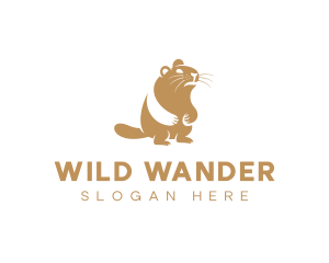 Beaver Wildlife Animal logo design