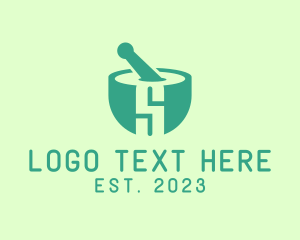 Healing - Teal Pharmacy Letter S logo design