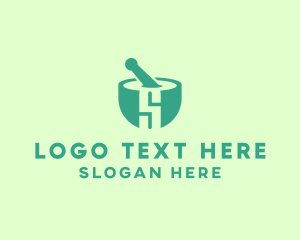 Healing - Teal Pharmacy Letter S logo design