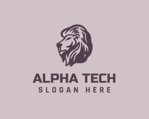 Alpha - Wild Lion Animal logo design