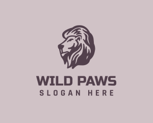 Wild Lion Animal logo design