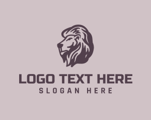 Wild Lion Animal Logo